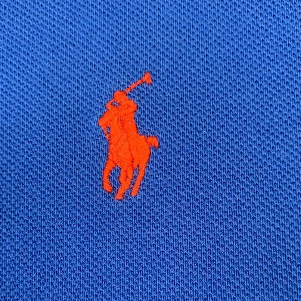 Polo by Ralph Lauren Classic Fit Men's Royal Blue Cotton Polo Shirt Size M